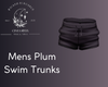 Mens Plum Swim Trunks
