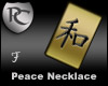 Kanji Peace Necklace