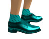 (SHO) RUSSEL TEAL SHOES