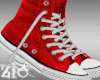 Hi Tops Shoes Red