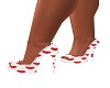 red hearts pumps