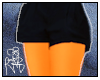 [r.]navy shorts + orange