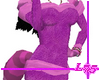 Purple Fur Gown