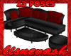 (L) 13 Pose Black Couch