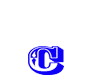 Animated blue C letter