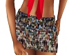 Multi Color Mini Skirt