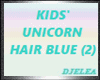 KIDS' UNICORN HAIR BLUE2
