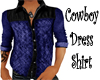 Cowboy Dress Shirt Blue