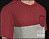 T-Shirt in Red & Grey