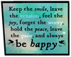 Be happy poster