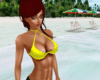 yellow bikini top/bra
