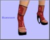 red short boots