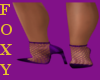 Purple net shoes