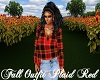 Fall Outfit Plaid Red