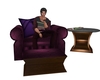 Gryffn Plum read chair