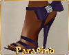 P9)"LIZ"Purple Bow Heels