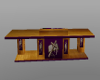Purple and Wooden Pulpit