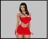 jupe + corset rouge