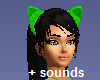 NL2-Kitty Ears Green N