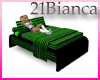 21b-modern green bed