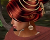 Celtic earrings brown