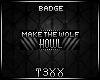 TX | Wolf Howl Badge