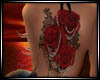 Red Rose Back Tattoo