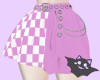 ☽ Grunge Skirt Pink