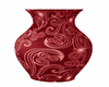 Christmas red vase