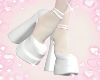 minnie white heels