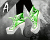 Green Converse w. Heels