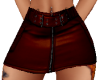 DTC Red Leather Skirt
