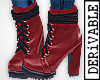 ! Red Leather Boots