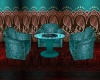 Club Chairs/Table-Teal