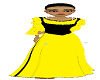 medieval dress yellow