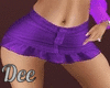 Purple Jean Skirt