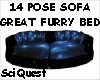Cosmic 14p Bed Furry Bed