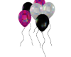 Pink Black Party Balloon