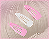 Pink & White Clips
