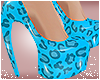 Blue Cheetah pvc Heels