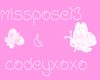 misspose13 & codeyxoxo