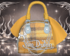 Von Yellow Plaid Bag F