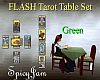 FLASH Tarot Tbl Set Grn