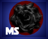 MS Round Rug Rose Black