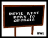Devil Georgia sign