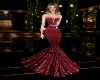 Burgundy Bow Gown
