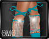 QMQ Hot blue sandals