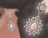 Diamond pendant earrings