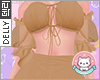 ス Cute dress brown