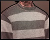 ⊣ striped sweater